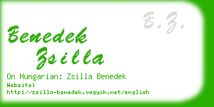 benedek zsilla business card